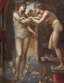Sir Edward Coley Burne-Jones : Pygmalion and the Image